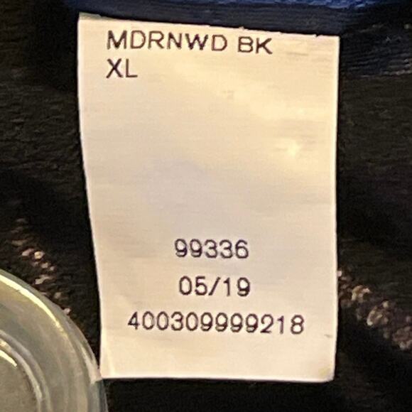 Black White Checked Tunic Top Womens Size XL Button Down Stretch Work Travel - Picture 15 of 15